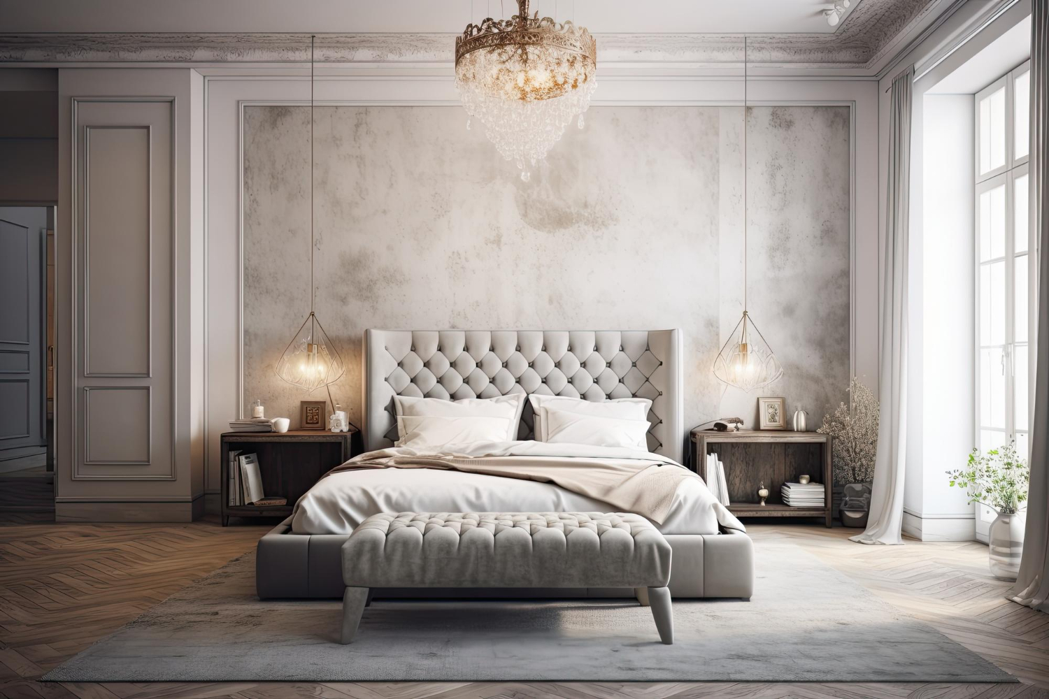 Wnętrze w stylu modern classic – detal 1