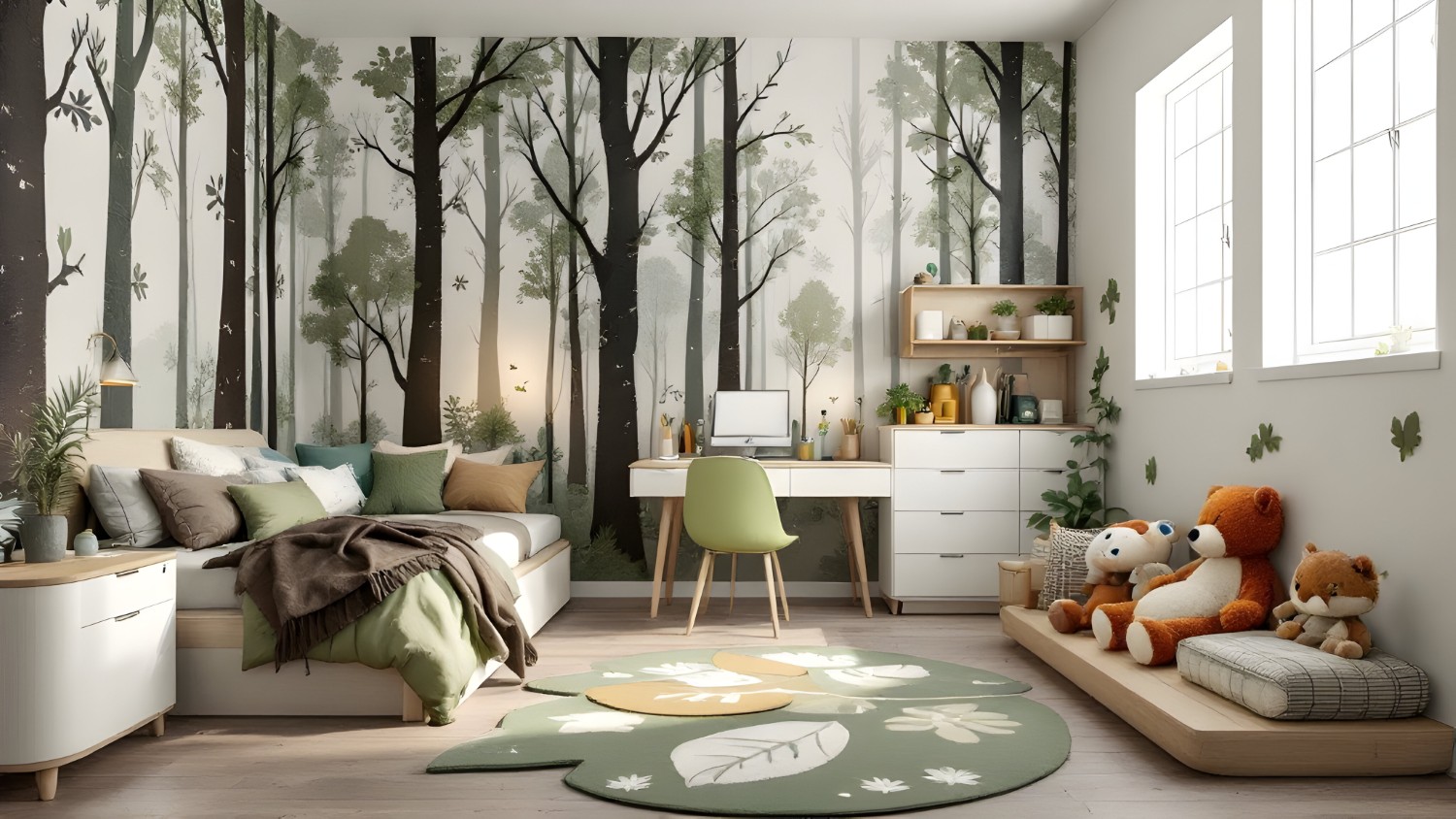 Pokój dziecięcy w stylu leśnym – inspiracje i dodatki